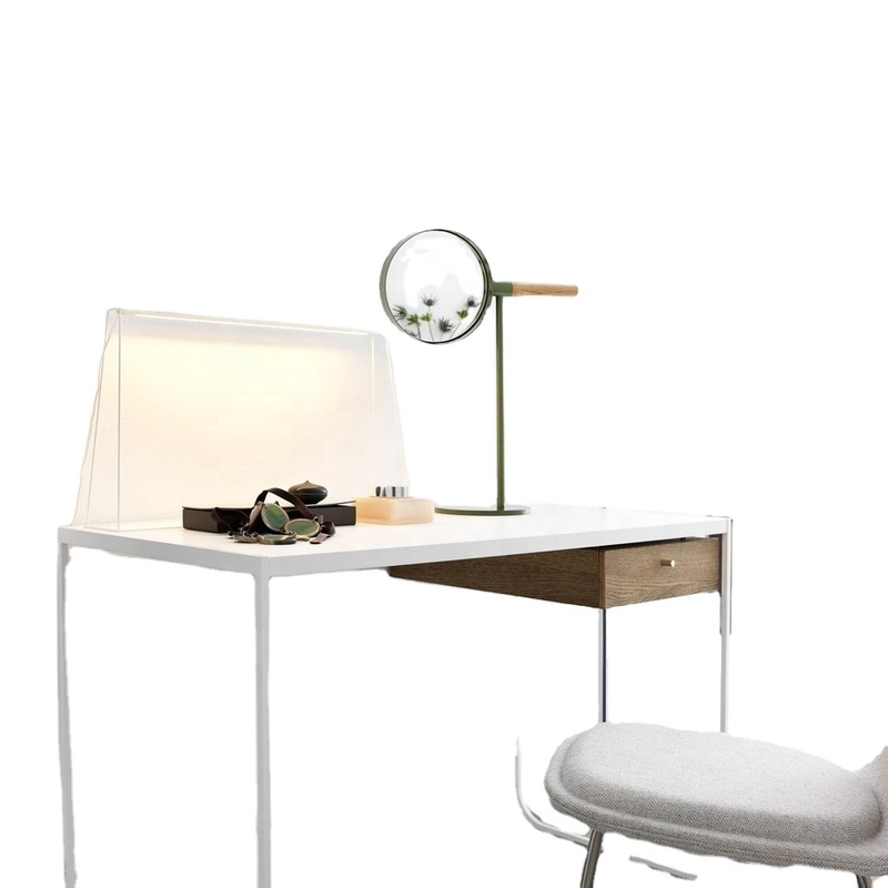 Vintage Magnifying Glass Lamp with Horn