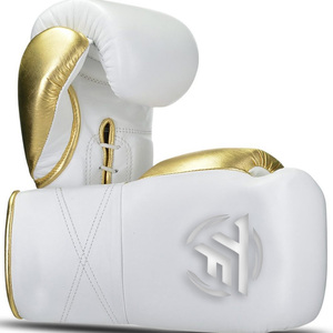 Gants de boxe en cuir PU TOP FIGHT pour enfants, fermeture à boucle, sangle de poignet réglable, respirants, légers, noirs - Product Image 3