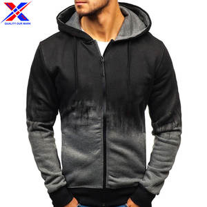 เสื้อฮู้ดคุณภาพระดับพรีเมียมพร้อมดีไซน์ปักซิปแขนยาวหลากสีแบบกำหนดเองได้ในฤดูใบไม้ร่วง - Product Image 5