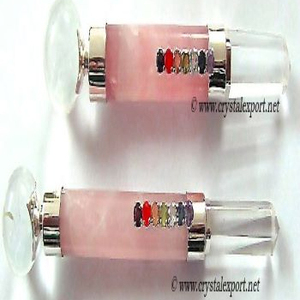 Supplier of Rose Quartz Chakra Siver 925 Wands : Rose Quartz Chakra Siver 925 Wands for Sale - Product Image 1