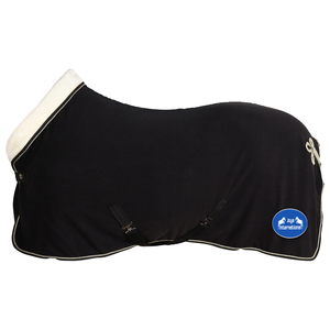 Manta para Caballo Clásica Deportiva de Forro Polar Suave con Cuello de Color Único, Fabricante Profesional de Mantas Redondas para Caballo - Product Image 4