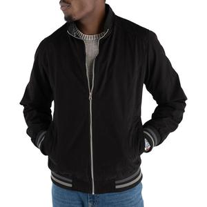 Blouson aviateur imperméable à col montant en toile personnalisé pour hommes automne hiver vente en gros avec logo personnalisé - Product Image 2