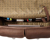Bolsa de Viaje Impermeable de Cuero Genuino Vintage, Ligera, Resistente al Agua, con Cierre, Unisex, Juego de 7 Piezas