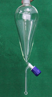 Embudo de Separación Transparente en Forma de Globo de PTFE AARK de la Más Alta Calidad, Logotipo Personalizado, el Mejor Embudo de Vidrio para Laboratorio con Tapón de Silicona, para Educación