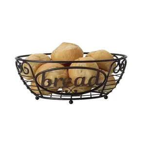 Cestino per il pane in ferro dal Design meraviglioso cestino portaoggetti da cucina di dimensioni e forme personalizzate di migliore qualità