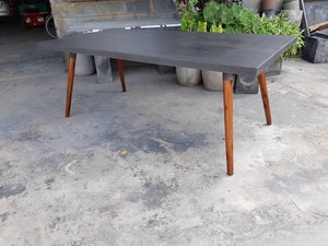 Mesa de centro con patas de madera de cemento superior de alta calidad moderna, juego de mesa de comedor, fabricante de Vietnam, sala de Estar, comedor, uso de mármol - Product Image 2