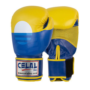 Guantes de boxeo de cuero PU de alta calidad, guantes de boxeo de cuero genuino con logotipo personalizado, hechos en alta calidad, venta al por mayor - Product Image 1