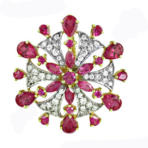 Designer minimaliste 925 pendentif à breloque en argent Sterling Style fleur avec collier de réglage de lunette fait main blanc rose naturel CZ - Product Image 2