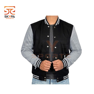 Vestes de baseball en cuir sur mesure pour hommes, taille plus, style lettreman, veste de rue - Product Image 5
