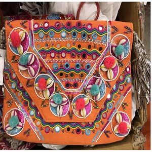 Pochette traditionnelle gitane Style bohème, sac à main perlé à enveloppe - Product Image 1