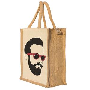 Hot Collection Custom Striped Pattern Jute <b>Tote</b> <b>Bag</b> 100% High Quality Factory Direct Bangladesh Custom Logo Custom Color <b>Medium</b> - Product Image 6
