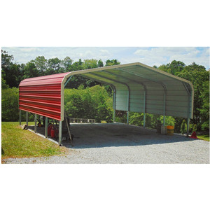 Abri de <span class=keywords><strong>garage</strong></span> 24x12x20, enduit de cadre métallique, portable et pliable, abri pour stationnement de voiture - Product Image 6