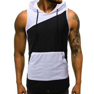 Mens Top Performance High-Quality Fitness Bodybuilding Men Clothing Slim Casual Gym <b>Sleeveless</b> Vest <b>Hoodies</b> - Product Image 4