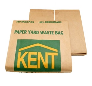 Bolsa de hojas de jardín personalizada, bolsa de basura plegable de papel de desecho para jardín - Product Image 5
