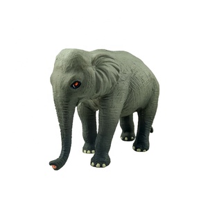 Figurines d'animaux sauvages solides personnalisées en PVC, jouets réalistes en plastique, animaux de la forêt, éléphant - Product Image 2