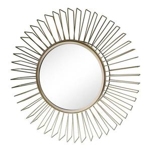 Wholesale <b>Round</b> Decorative <b>Gold</b> Large Sunflower Shape New Hot Selling Customized Shape Looking Glass Reflector Glass - Product Image 4