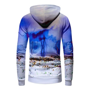Veste à capuche design sublimation pour hommes, sweat à capuche de sport coupe ajustée, manches longues avec fermeture éclair, polaire, coton respirant, vente en gros - Product Image 3