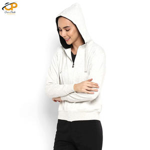 Sweat à capuche pour femmes, sweat à capuche à coupe irrégulière, en coton, avec Logo et bas, personnalisé, de qualité supérieure, 2022 - Product Image 2