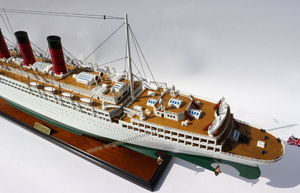 RMS MAURETANIA 1906โมเดลไม้เรือ/เรือเดินสมุทร/เรือแบบจำลองที่สร้างขึ้นด้วยมือ - Product Image 2