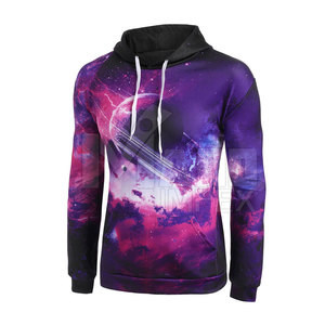 Sudaderas con Capucha Sublimadas para Hombre, Diseño Nuevo, con Logotipo Personalizado, Patrón Sólido, Material de Poliéster/Algodón, Secado Rápido, Transpirable - Product Image 2