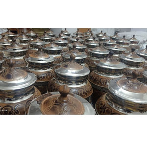 Urna de cremación de latón antiguo de alta calidad estilo americano de Brassworld India-Suministros funerarios Premium - Product Image 1