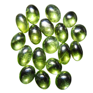 Gema de Peridoto Natural Certificada 100%, Cabujón de Primera Calidad, 7X9MM, Tamaño Personalizado, Inclusiones Naturales, Gemas Sueltas - Product Image 1