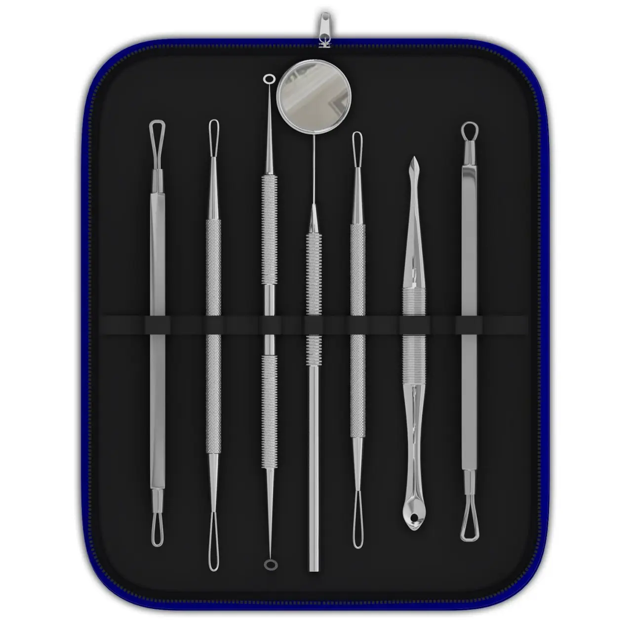 Premium Mee-Eter Verwijderaar Naald 7 Stuks Roestvrij Staal Zwarte Kop Removal Tool Kit Door Levensonderhoud Instrumenten