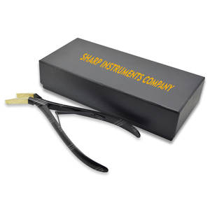 Herramientas de extensión de cabello de acero inoxidable con alicates de extensión de cinta de mango dorado y negro - Product Image 3