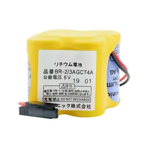 6V BR-2/3AGCT4A A06B-6114-K504 untuk Fanuc Kontrol 4400MAh Lithium Ion PLC Backup Lithium Battery Pack