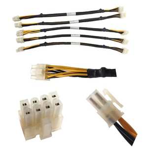 Oem 1007 AWG18 + Molex 8 Pin konektor kawat Harness dengan kabel daya dan hitam panas menyusut selubung - Product Image 6