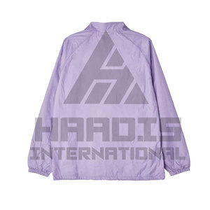 เสื้อโค้ชสำหรับผู้ชายผ้าไนลอน100% ดีไซน์ใหม่2025ออกแบบได้ตามต้องการ - Product Image 3