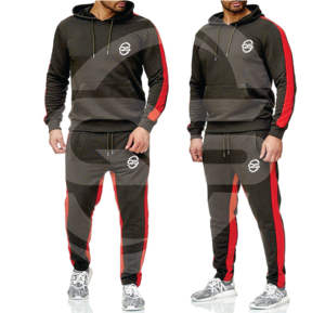 Trajes de chándal con capucha para hombre, conjunto de chándal personalizado, OEM, venta al por mayor - Product Image 6