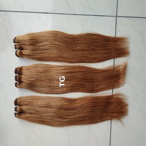 เปรู Weft การรวมกลุ่มทองตรง100% ที่ยังไม่ได้เรมี่เวอร์จินมนุษย์ผมหนังกำพร้าชิดขยายผู้ขายอินเดียสำหรับสตรี - Product Image 5