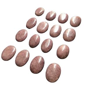 Pierre de palmier en rhodonite rouge de guérison polie lisse pour l'harmonie des relations Pierre de méditation de poche pour l'énergie de l'amour de soi - Product Image 1