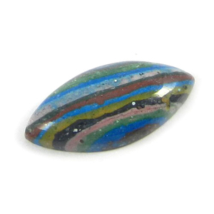 Pierre précieuse naturelle Calsilica arc-en-ciel 10x21mm, 1,05 g, cabochon marquise fait main pour la fabrication de bijoux, Ishu Gems IG0323 - Product Image 1