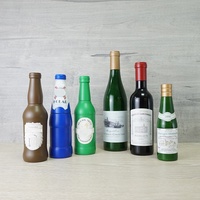 [Holar] Moulins à sel et à poivre en bois en forme de bouteille de vin rouge attrayant fabriqué à Taiwan pour les amateurs de vin Connaisseurs