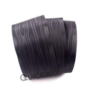 Venta al por mayor medalla ceremonial Moire cintas cinta al por mayor logotipo personalizado cinta de poliéster negro - Product Image 6