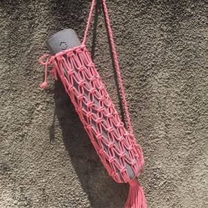 Vente en gros conception personnalisée sac à bandoulière en macramé épais tissé à la main pour tapis de yoga sac à bandoulière avec logo OEM sacs de transport pour salle de sport crochet Marame - Product Image 5