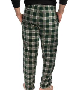 Pantalones de Pijama Personalizados para Hombre, de Felpa, a Cuadros, Rojos, de Franela Técnica - Product Image 6