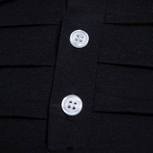 Venta al por mayor personalizado mujeres/hombres verano Golf para Polo camisa Slim Fit Casual elegante Hit Color Patchwork impreso transpirable sólido - Product Image 3