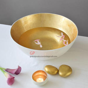 Bol rond pour pédicure, en laiton, modèle de styliste, pour salon de spa avec poignées, 1 pièce - Product Image 2