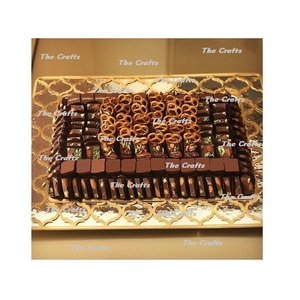 Plateau de service en chocolat pour la maison, l'hôtel et le restaurant, avec une qualité supérieure, forme personnalisée, plateau en métal, option de logo personnalisé - Product Image 2