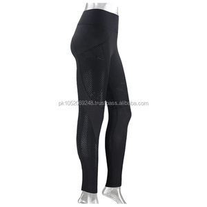 Custom High Waist Breathable Yoga <b>Leggings</b> for Women Fitness Sportswear with Logo Stretch Knitted Fabric - Product Image 3