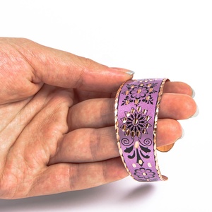 Pulsera de cobre turco hecha a mano, amarilla - Product Image 2