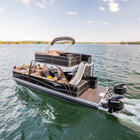 Bateau ponton de luxe à deux étages 2025 pour sports et divertissements - pour la pêche et les fêtes - à vendre