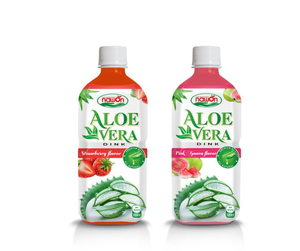 Boisson à l'aloe vera saveur fraise, certifiée HACCP, prix de gros, fabricant OEM ODM, Vietnam - Product Image 1