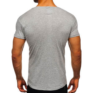 Camiseta 100% de algodón para hombre, ropa blanca con estampado de logotipo personalizado liso de alta calidad, color negro, venta al por mayor - Product Image 6