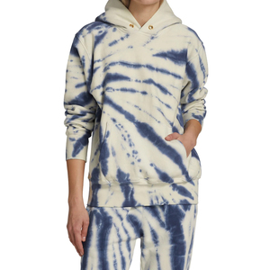 Venta caliente de alta calidad de las mujeres de entrenamiento cómodo desgaste precio barato Tie Dye transpirable Sudadera con capucha - Product Image 3