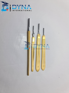 Poignée de Scalpel de haute qualité, ensemble de 4 instruments chirurgicaux en or - Product Image 3