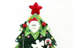 Accesorios de lana de fieltro para Navidad, adornos navideños colgantes de fieltro, accesorios de decoración para vacaciones - Product Image 3